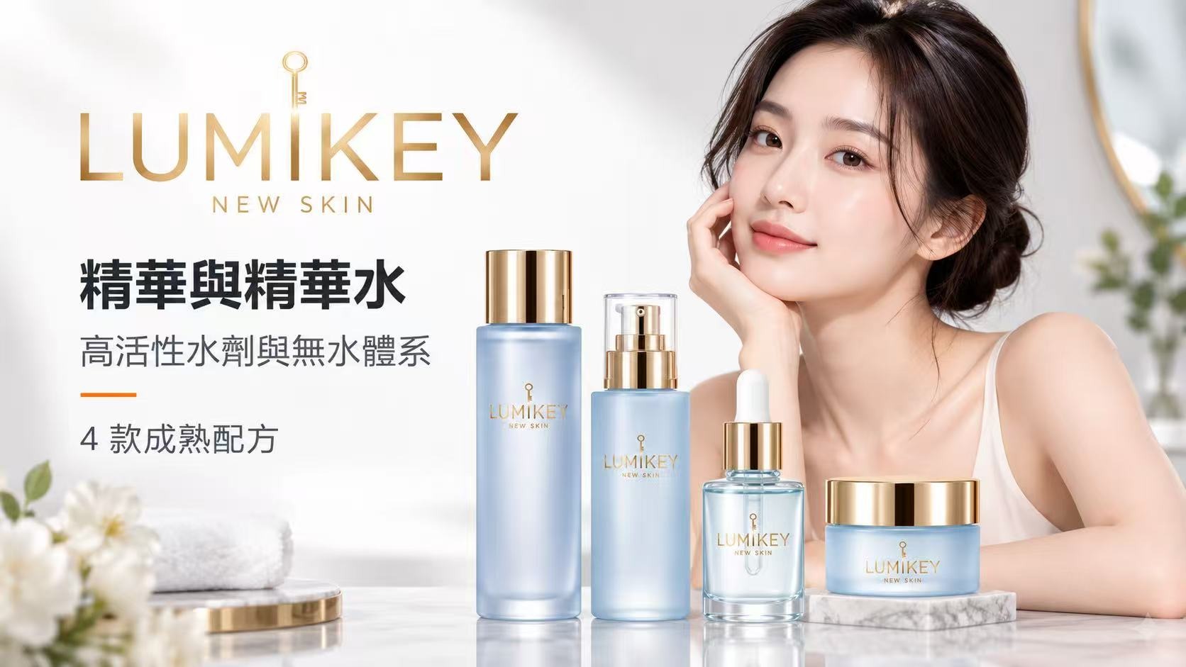 LUMIKEY serums and essences — representative packaging for the serum and essence range